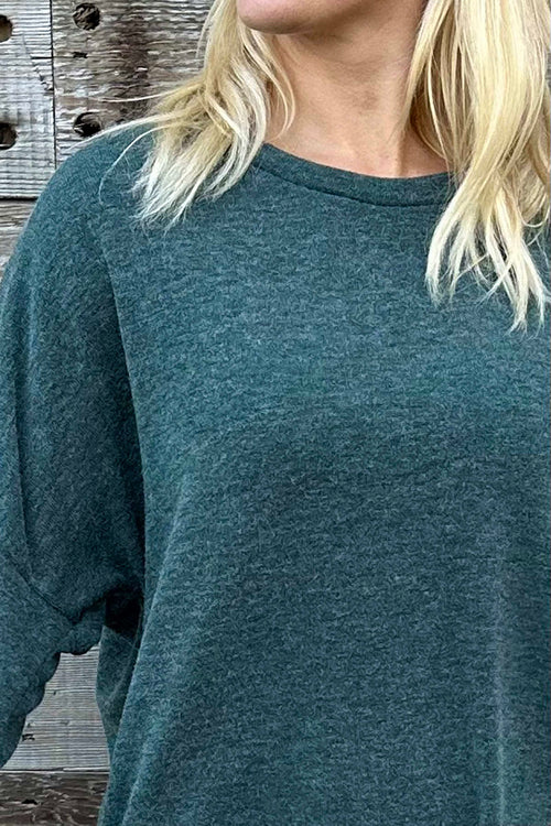 Marzia Sweat Top Jade Green - Image 3