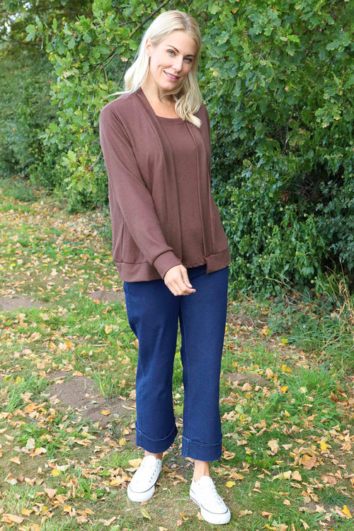 Evianna Knitted Top Cocoa - Image 2