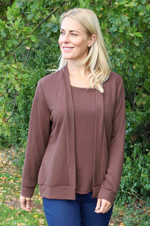 Evianna Knitted Top Cocoa - Image 1