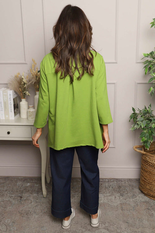 Jazlyn Cotton Top Olive - Image 3