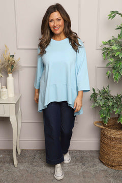Jazlyn Cotton Top Light Blue