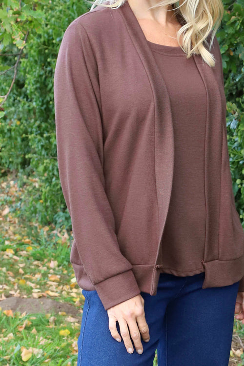 Evianna Knitted Top Cocoa - Image 3