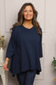 Jazlyn Cotton Top Navy