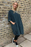 Deborah Needlecord Dress Mid Grey