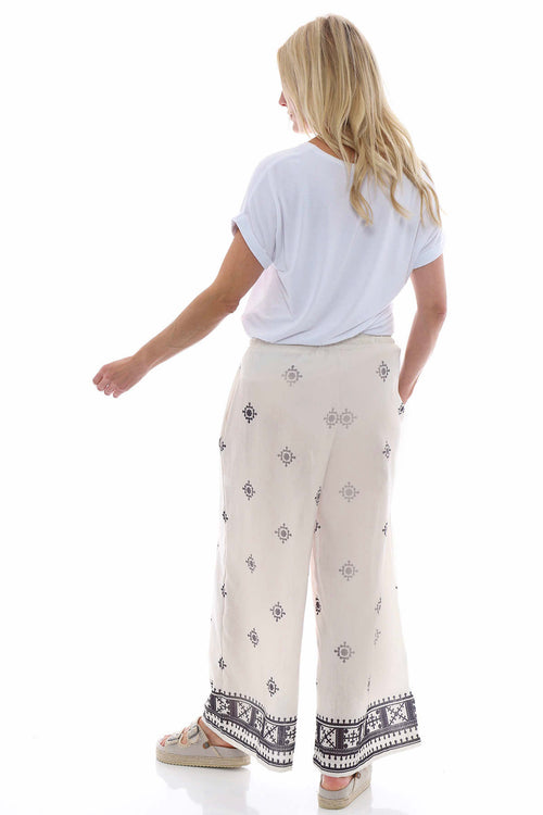 Fazara Print Trousers Stone - Image 7