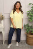 Burford V-Neck Top Yellow