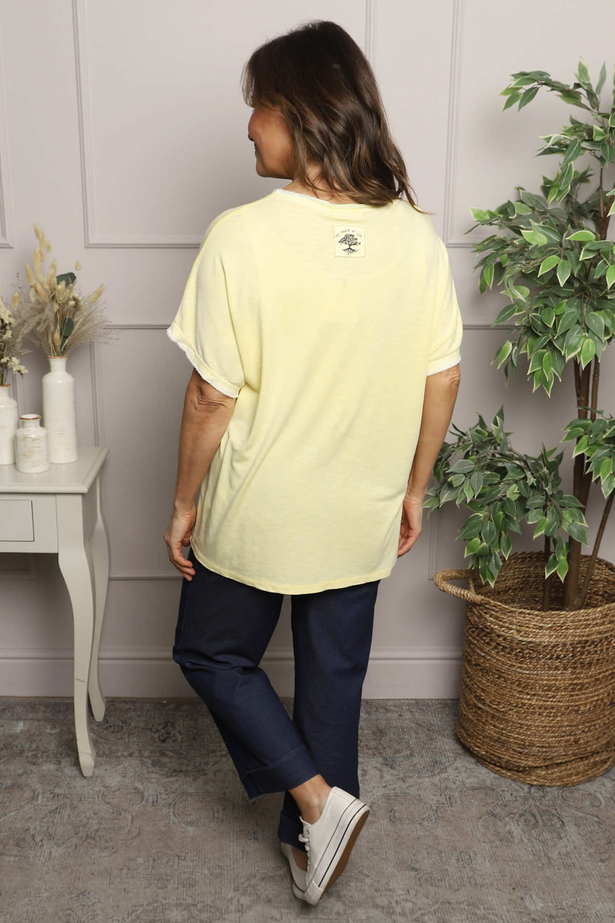 Burford V-Neck Top Yellow