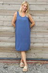Brinda Sleeveless Dress Blue