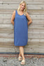 Brinda Sleeveless Dress Blue