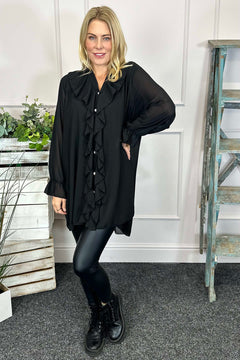 Dorota Shirt Tunic Black