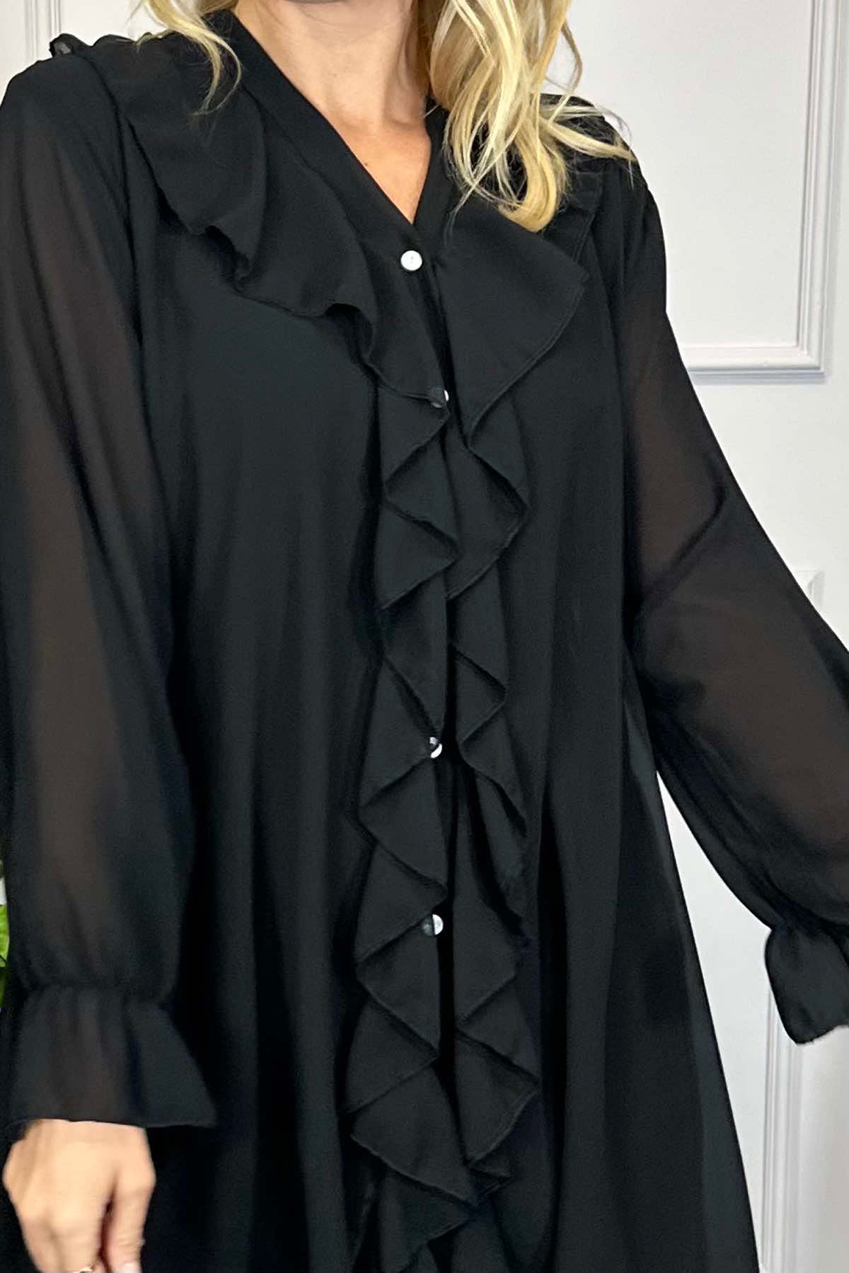 Dorota Shirt Tunic Black