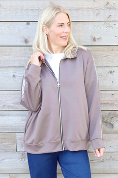 Safiya Zip Jacket Mocha