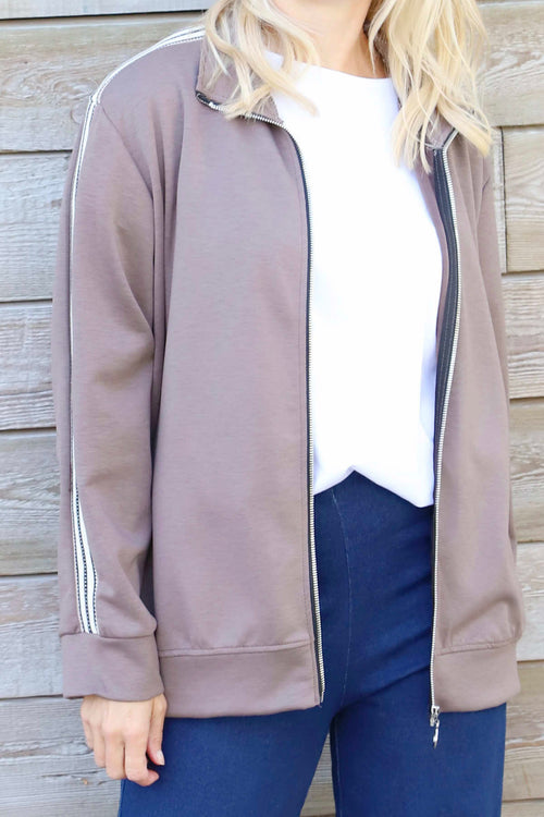 Safiya Zip Jacket Mocha - Image 3