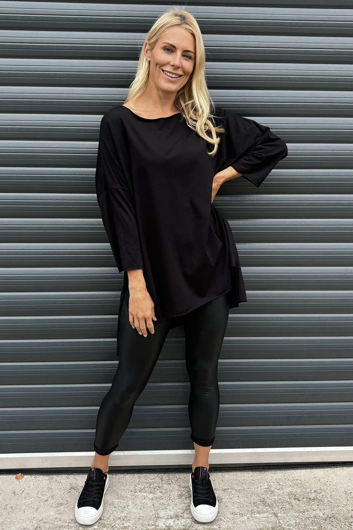 Betty Cotton Top Black