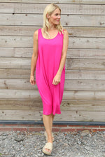 Brinda Sleeveless Dress Fuchsia Fuchsia - Brinda Sleeveless Dress Fuchsia