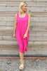 Brinda Sleeveless Dress Fuchsia