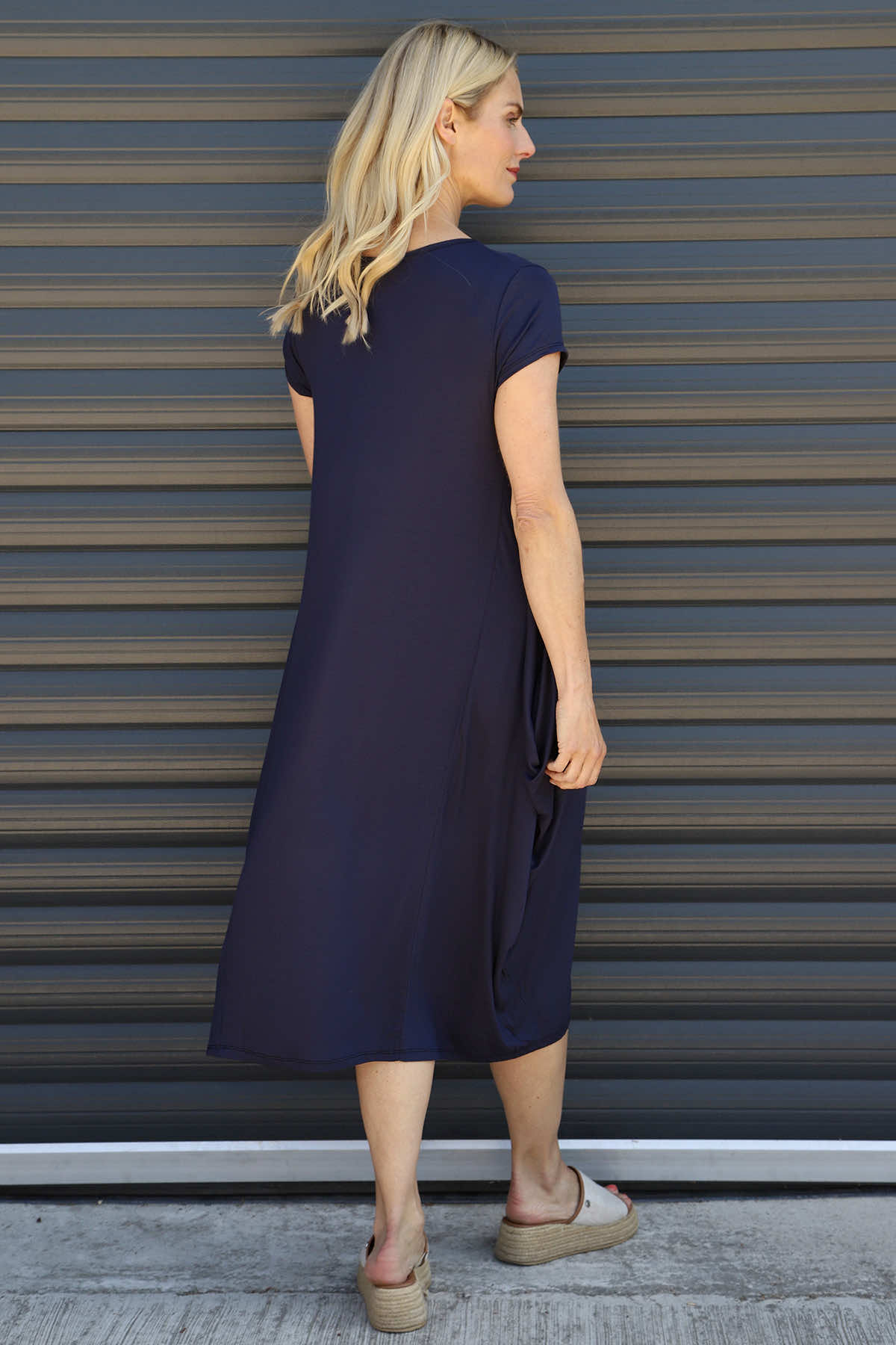 Sariah Short Sleeve Dress Navy