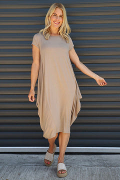 Sariah Short Sleeve Dress Mocha