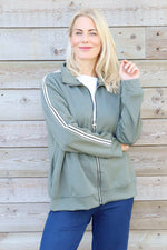 Safiya Zip Jacket Khaki Khaki - Safiya Zip Jacket Khaki