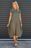 Sariah Short Sleeve Dress Khaki