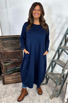 Andie Pocket Dress Navy