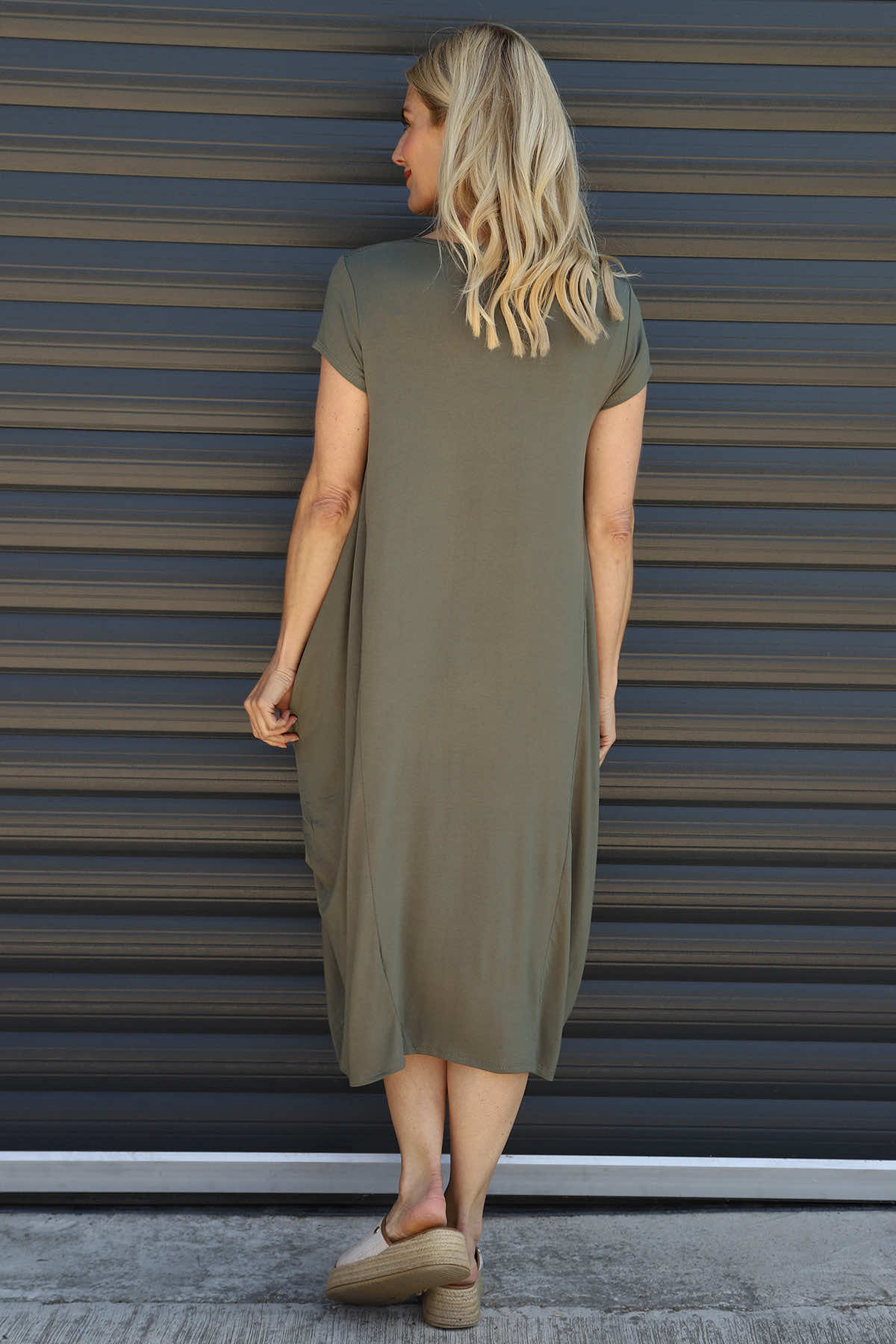 Sariah Short Sleeve Dress Khaki