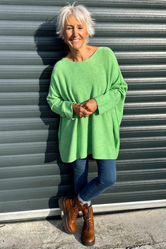 Leah Knitted Jumper Green