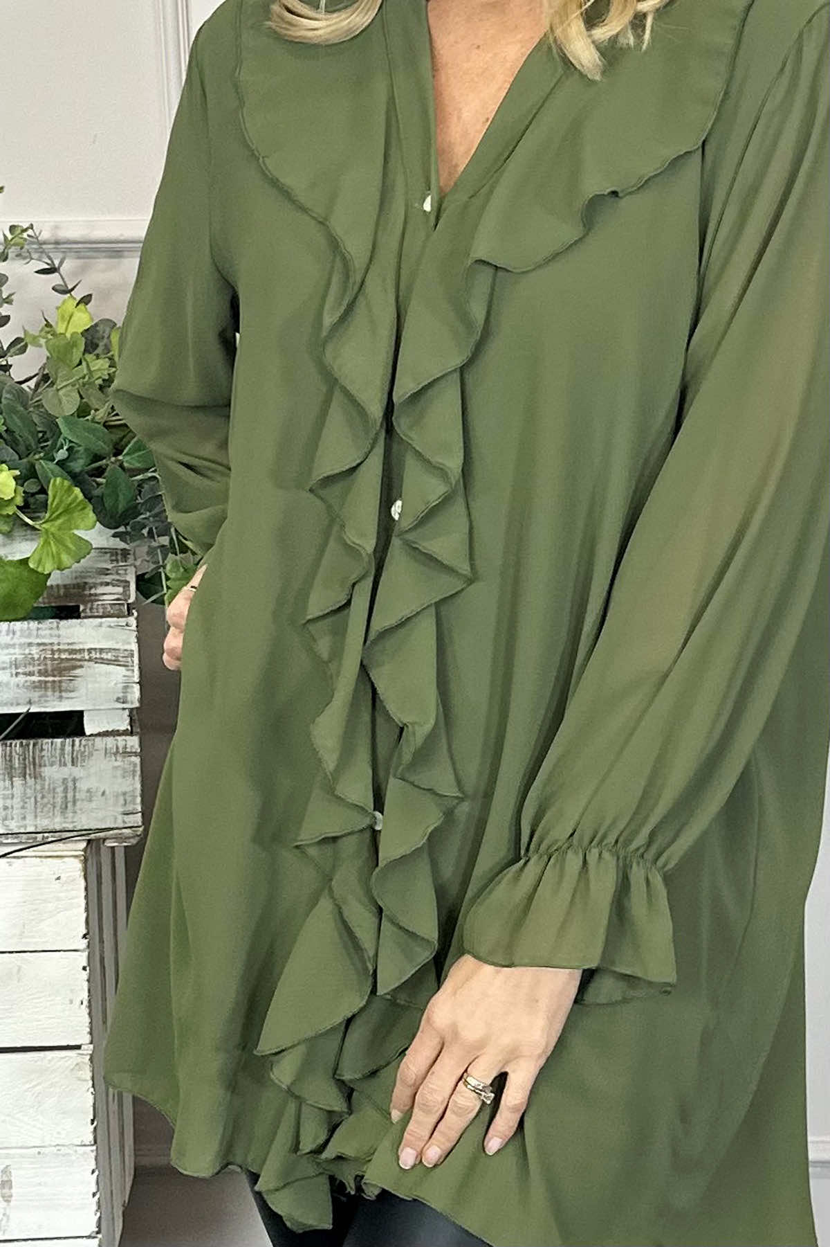 Dorota Shirt Tunic Khaki