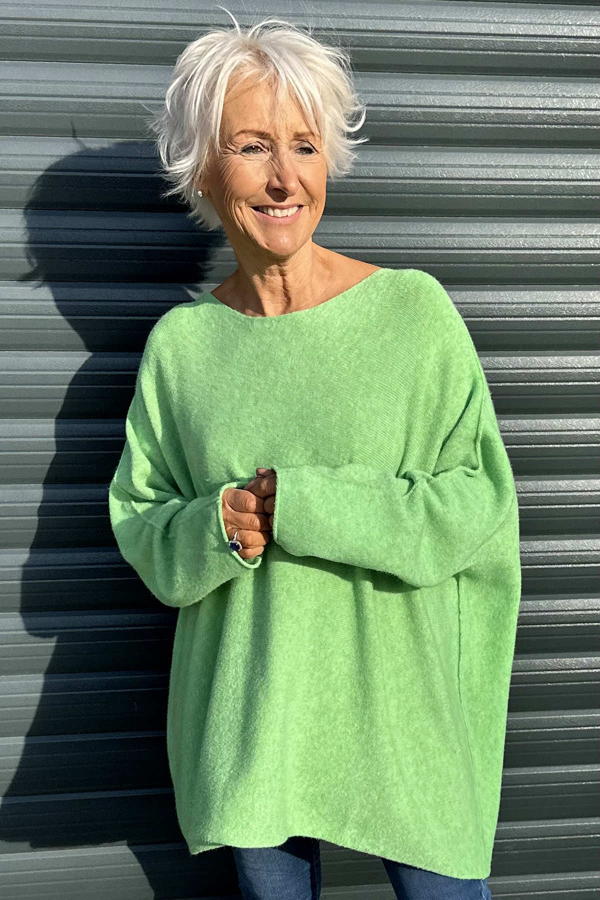 Leah Knitted Jumper Green