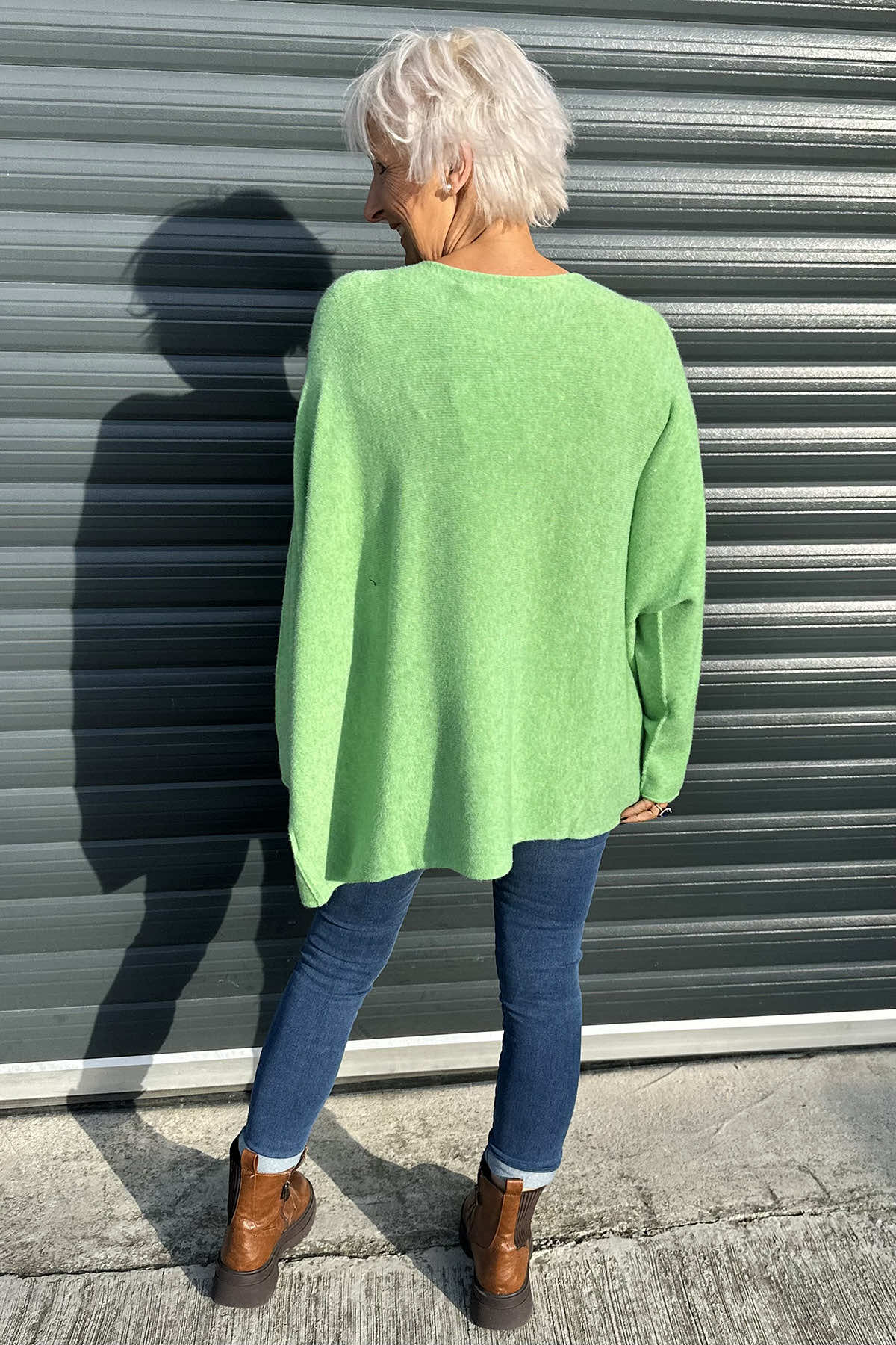 Leah Knitted Jumper Green