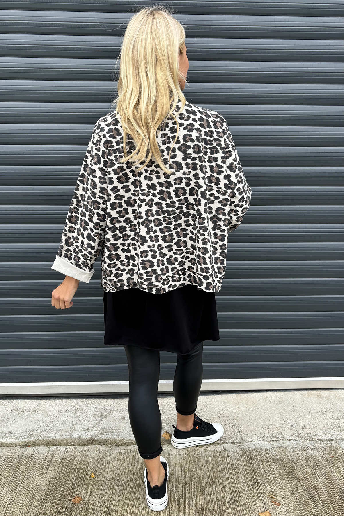 Jasmina Leopard Print Jacket Light Mocha