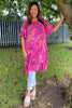 Chesca Paisley Print Tunic Fuchsia