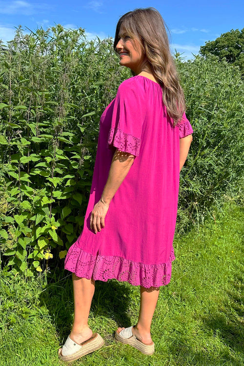 Jaylani Dress Magenta - Image 4