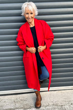 Helen Coat Red Red - Helen Coat Red