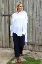 Natalie Cotton Shirt White White - Natalie Cotton Shirt White