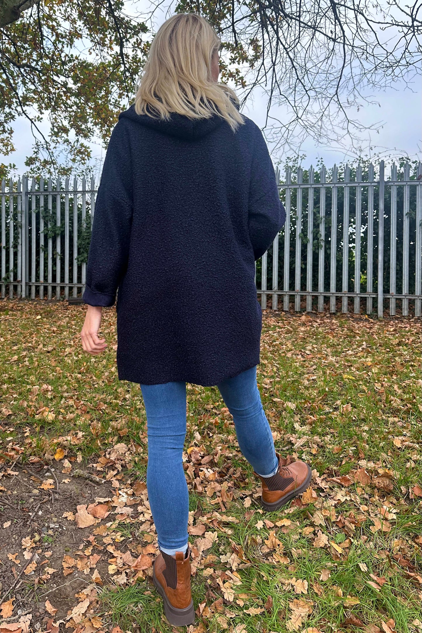 Miranda Boucle Jacket Navy