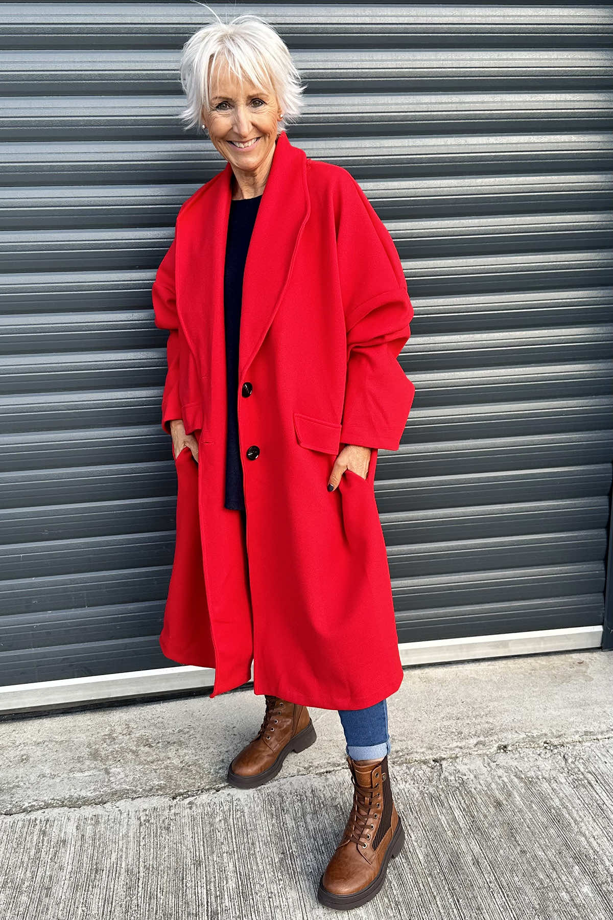 Helen Coat Red