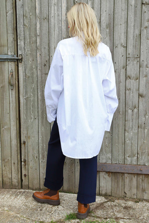 Natalie Cotton Shirt White - Image 4