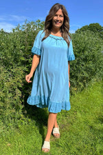 Jaylani Dress Light Blue Light Blue - Jaylani Dress Light Blue