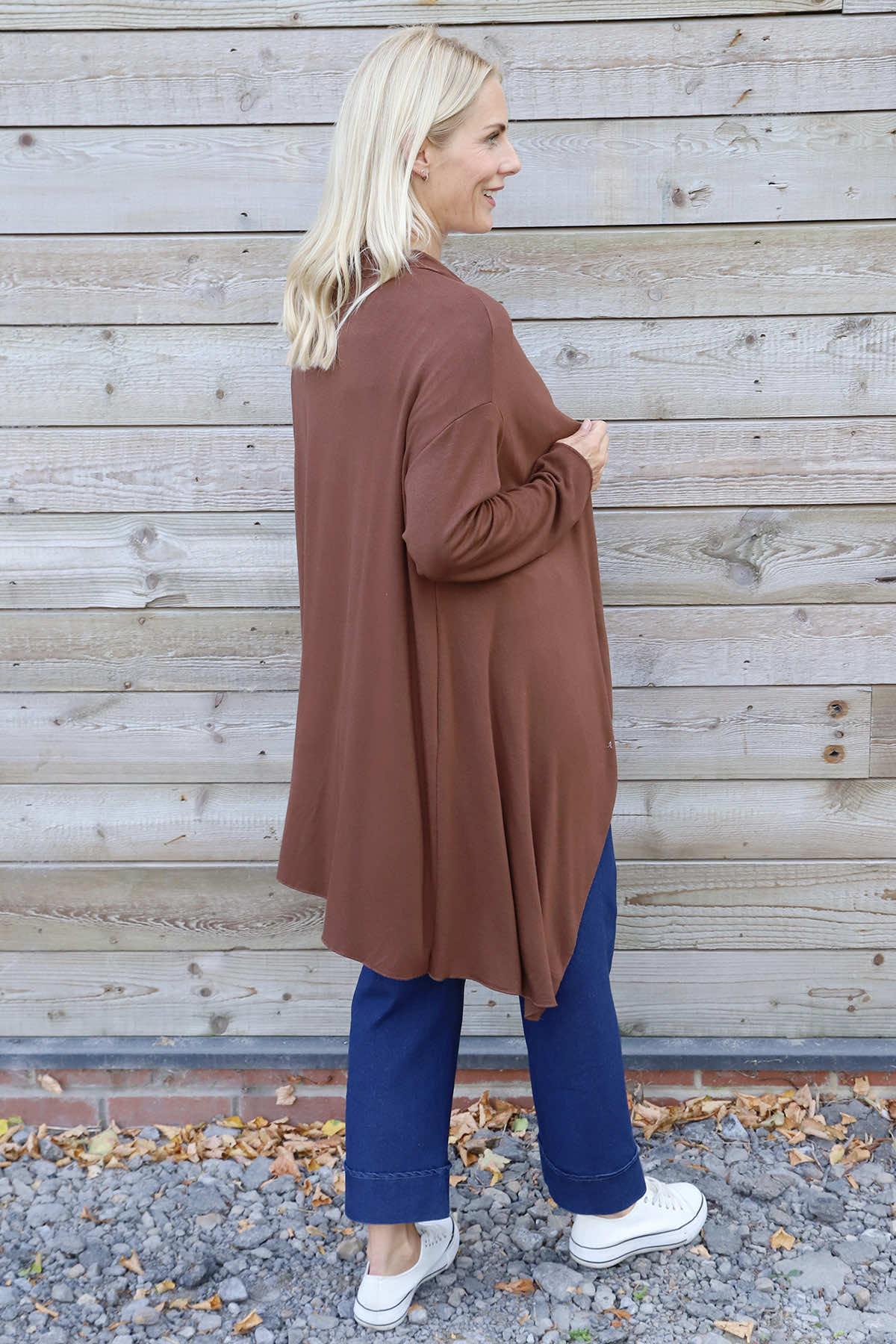 Regan Waterfall Cardigan Nutmeg