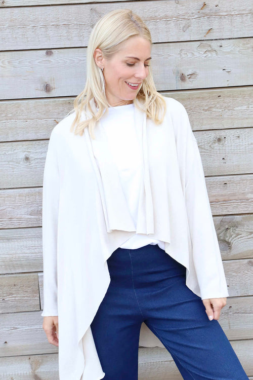 Regan Waterfall Cardigan Stone - Image 2