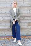 Regan Waterfall Cardigan Khaki