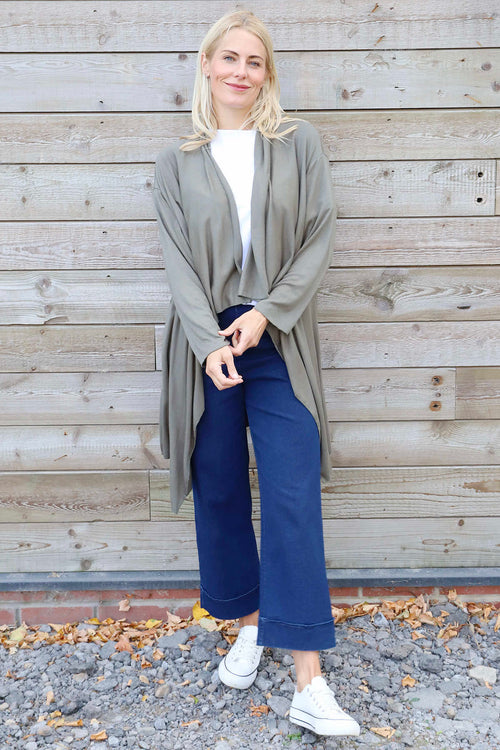Regan Waterfall Cardigan Khaki - Image 1