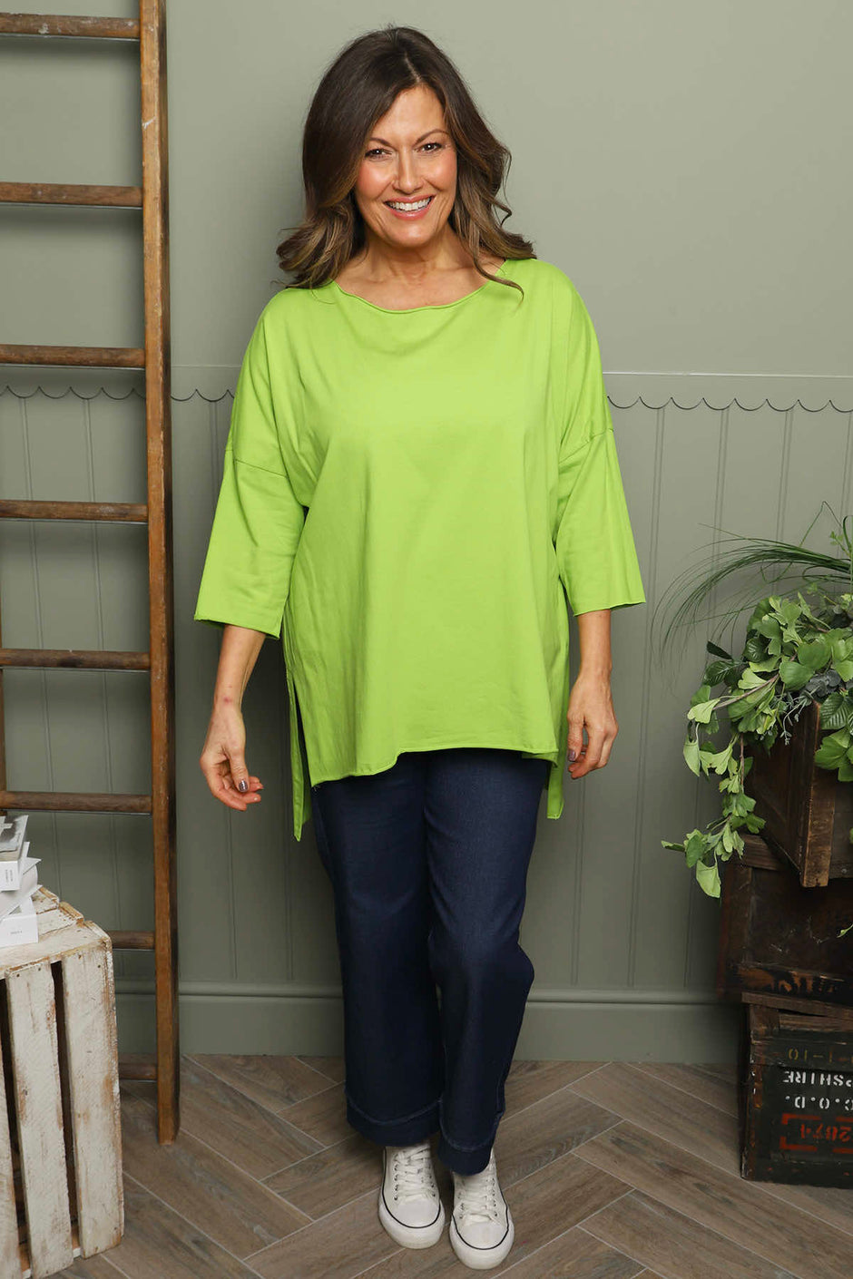 Betty Cotton Top Green