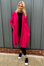 Kapri Fine Cord Jacket Hot Pink Hot Pink - Kapri Fine Cord Jacket Hot Pink