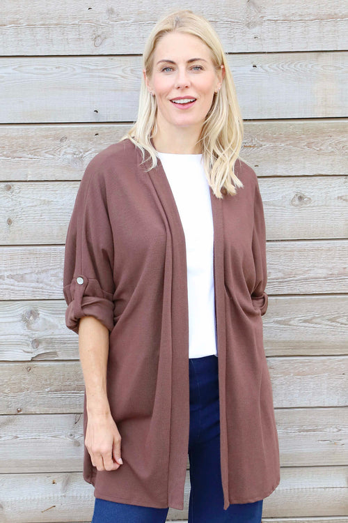Elissia Knitted Cardigan Cocoa - Image 2