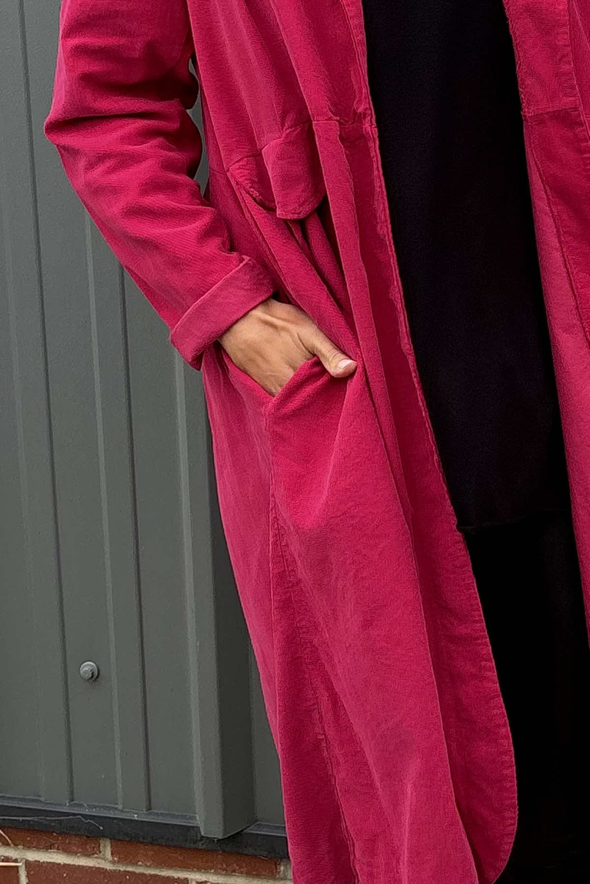 Kapri Fine Cord Jacket Hot Pink