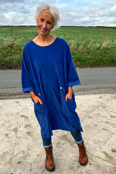 Junia Needlecord Tunic Royal Blue