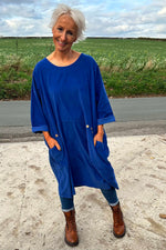 Junia Needlecord Tunic Royal Blue Royal Blue - Junia Needlecord Tunic Royal Blue