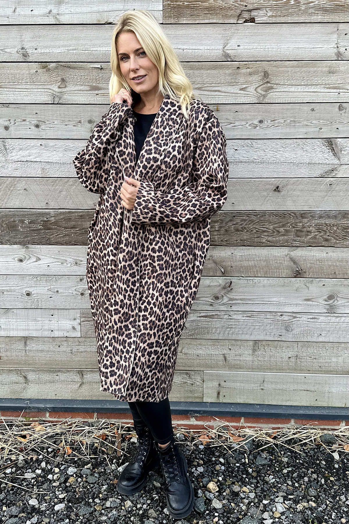 Caylee Leopard Print Jacket Nutmeg